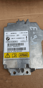 Konsola AIRBAG pasy poduszki sensor pod NAVI BMW 3 E90 E91 komplet 10