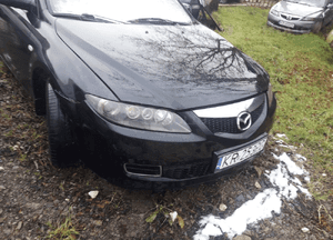 Mazda 6 02-07 Maska lampa zderzak belka zamek pas atrapa lift w kolor 16W 5
