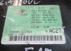 MODUŁ KOMFORTU BSI KIA SOUL 95400-2K241 2