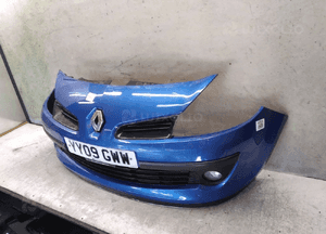 Zderzak przód przedni renault clio 3 iii terna niebieski halogeny 2