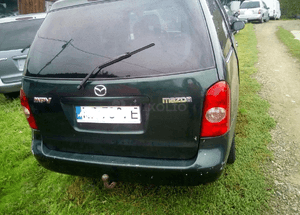Mazda MPV 99-06 szyba tylna tył w klapie w kolor 18J 2