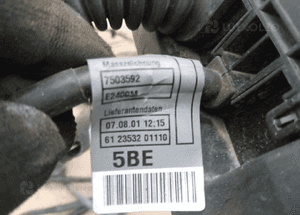 Wiązka instalacja silnika BMW E39 2.5i 7503592 7503591 1439189 5
