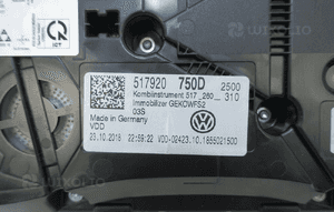 Licznik zegary vw sportsvan 517 54956KM 517920750D 6