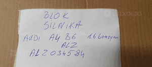 Silnik blok silnika słupek dół Audi A4 B6 1.6 ALZ 9