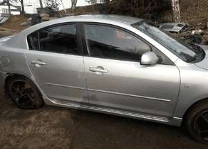 Mazda 3 BK 03-09 drzwi lewy przód tył  sedan szyba tył tylne lewe w kolor 27B szyba lampa 6