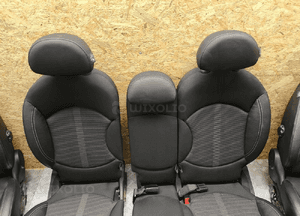 MINI R60 COUNTRYMAN FOTELE GRZANE PÓŁ SKÓRA KANAPY UK WERSJA 5 OSOBOWA 11