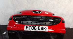 Zderzak przód przedni do peugeot 207 kkn czerwony 1