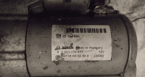 ROZRUSZNIK OPEL ASTRA J MERIVA B CORSA E 1.4 T 25194650 3