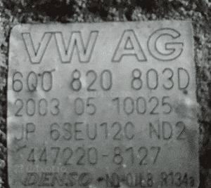 Audi A2 VW Polo Fabia 1.4 16V kompresor sprężarka klimatyzacji 447220-8193-8127 8991 6Q0820808 3