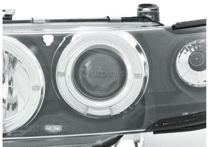 Lampy reflektory opel astra 1 f od 1991 do 1994 roku  angel eyes ringi led 5