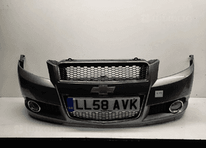 Zderzak przód przedni chevrolet aveo T255 szary grafitowy halogeny 1