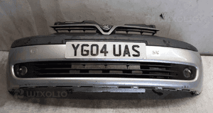 Zderzak przód przedni do opel corsa c halogeny Z157 srebrny 2