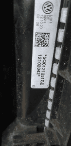 Pas przedni kompletny chłodnice wentylator belka VW Golf VIII 8 2.0 TDI 5Q0121205B 5Q0121207BM 9