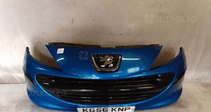 Zderzak przód przedni do peugeot 207 niebieski kmf 1