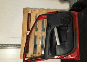 Drzwi przód przednie lewe do mazda 2 ii 2 gen. de 5D 5 drzwi hb czerwone 7
