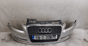Zderzak przód przedni do audi A4 B7 LY7W srebrny halogeny grill 1