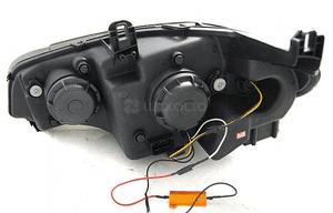 Lampy Reflektory BMW X5 E70 07-13 DRL 3D Black 5