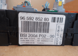 komputer PEUGEOT CITROEN C8 0281012463 MODUŁ BSI 9659285280 11