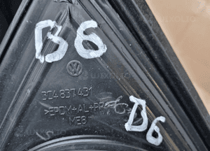 Uszczelka drzwi lewy przód przednia lewa chrom VW Passat B6 3C4837431 6