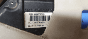Zamek drzwi prawy tył tylny 9 PIN Volkswagen Touareg 3D4839016K 7