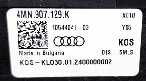 Audi OE Przełącznik zespolony Manetki 4MN907129K 5