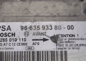 MODUŁ SENSOR AIR BAG PEUGEOT 207 9663593380 2