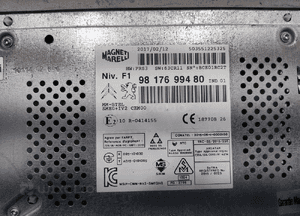 Fabryczne radio nawigacja citroen C5 iii X7 9817699480 2012-2017 lift 5
