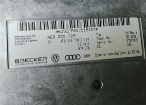 Audi A6 C6 moduł nawigacji 4E0035729 4F0910730D 2