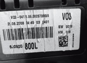 KOMPUTER ZESTAW STARTOWY SEAT IBIZA IV 6J 1.9 TDI 03G906013K RADOM 6
