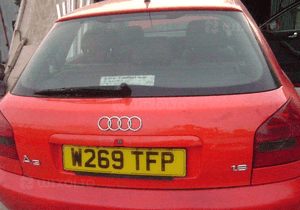 Audi A3 klapa tyl szyba 96-00