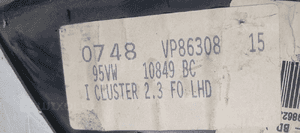 Licznik zegary oryginał Ford Galaxy MK1 2.3 VR6 95VW-10849-BC 7