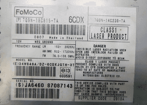 Jaguar xf X250 radio zmieniarka cd 9
