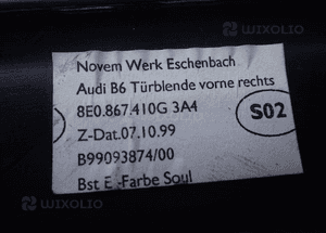 A4 B6 B7 01-07 listwa dekor prawy przod 8E0867410G radom 3