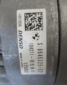 ALTERNATOR BMW 1 F20 F21 1.6 BENZYNA 104211-0591 7
