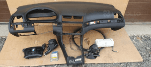 Konsola AIRBAG pasy poduszki sensor BMW 3 E46 komplet 10