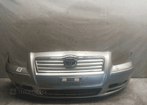 Zderzak przód przedni toyota avensis T25 1C0 srebrny halogeny do malowania ! 1