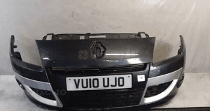 Zderzak przód przedni do renault grand scenic iii 3 + halogeny szary grafit 1