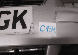 Zderzak przód przedni volvo V50 426-26 srebrny halogeny 6