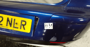 Zderzak tył tylny do seat ibiza iii 3 hb LS5S granat granatowy 2