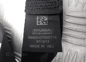 PASY BEZPIECZENSTWA PRAWY PRZÓD HYUNDAI TUCSON  88820-D7000TTX 4