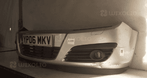 Zderzak przód przedni opel astra h 3 iii Z157 srebrny halogeny 2