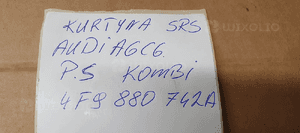 Kurtyna Airbag poduszka prawa Audi A6 C6 Kombi 4F9880742A 7