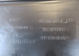 Dokładka listwa zderzaka przednia przód porsche cayman 718 982 spyder 17