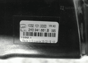 Vw caddy 15- halogen lewy 2K5941661B 5