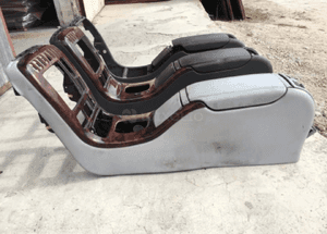 mercedes cl 215 podłokietnik dekor  drewno panel czarny szary 2