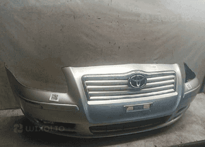 Zderzak przód przedni toyota avensis T25 1C0 srebrny halogeny do malowania ! 3
