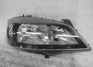 Opel astra iii h cabrio czarna idealna oryginalna lampa przednia prawa 1