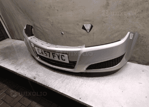 Zderzak przód przedni opel astra h 3 iii lift fl Z157 srebrny 4