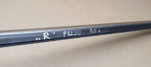 Listwa zgarniająca drzwi prawy przód chrom VW Passat B5 FL 3B0837476 7