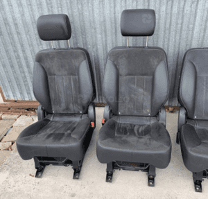 MERCEDES R 251  fotel fotele tylne skora +  alcantara czarna skóra idealne 4